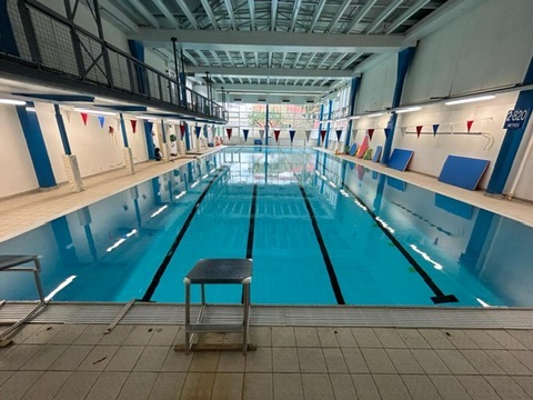 Swimming pool lanes used for Barnet Premier Swim lessons